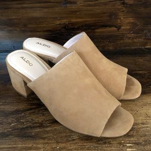 Aldo block heel mule